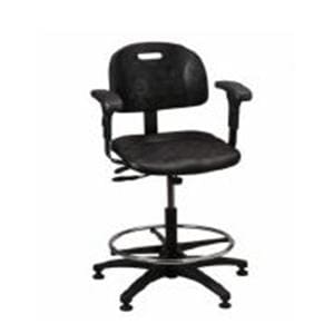 Task Series Task Chair Cloth Gray With Backrest/Footring Ea