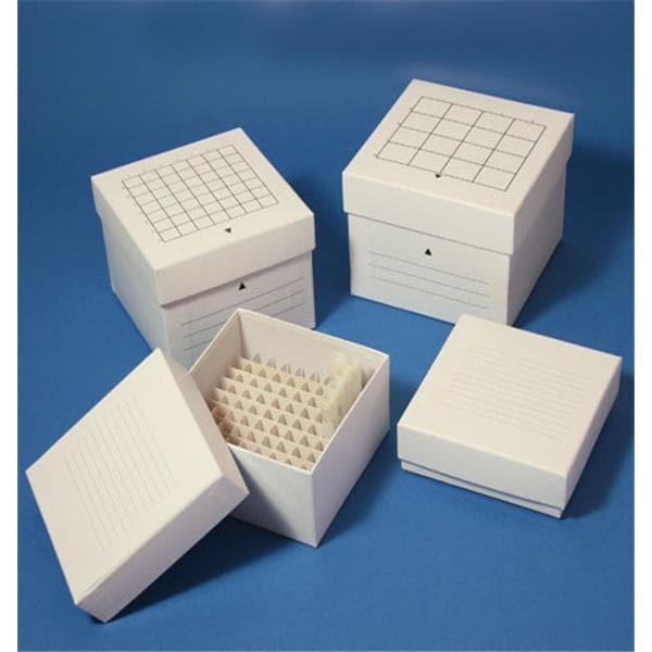 Freezer Storage Box Cardboard 3x3" White 48/Ca