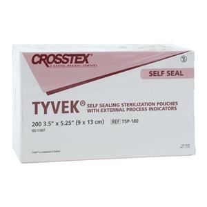 Tyvek Sterilization Pouch Self Seal 3.5 in x 5.25 in 200/Bx