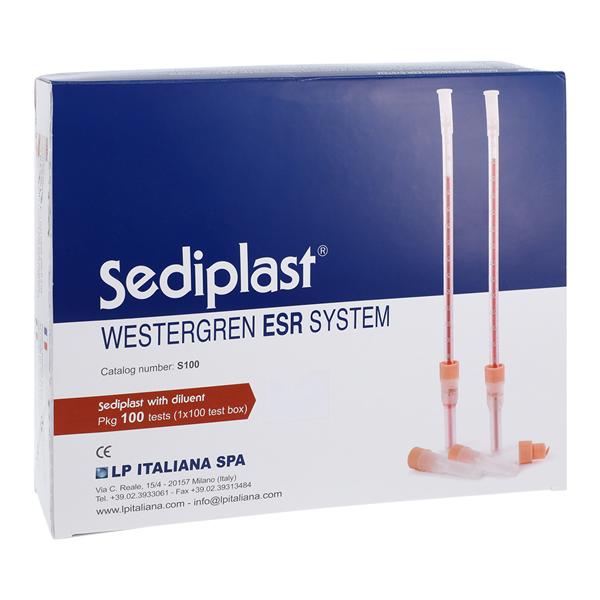 SediPlast ESR: Erythrocyte Sedimentation Rate Tube 100/Bx