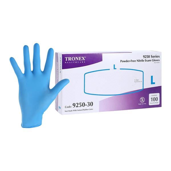 Nitrile Exam Gloves Large Dark Blue Non-Sterile