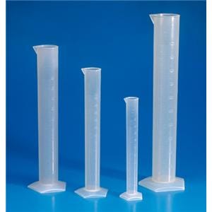 Graduated Cylinder Polypropylene Clear 50mL Ea