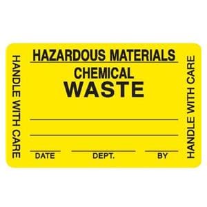 Label Haz Mat 2.5x1.5" Ylw/Blk 1000/Pk 1000/Pk