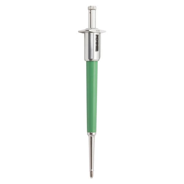 MLA Digital Adjustable Volume Pipette 10-50uL 0.5uL Increments Green Ea