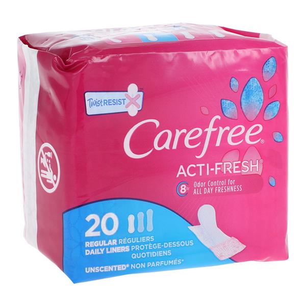 Carefree Acti-Fresh Pantiliners Regular Unscented 20/Pk