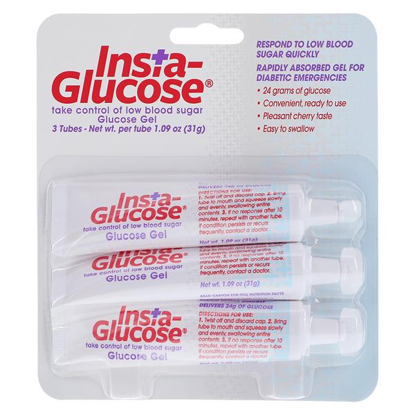 Insta-Glucose Gel 24gm Cherry 31gm/Tb Tube 3/Bx