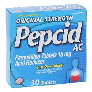 Pepcid AC Antacid Tablets 10mg Original 30/Pk