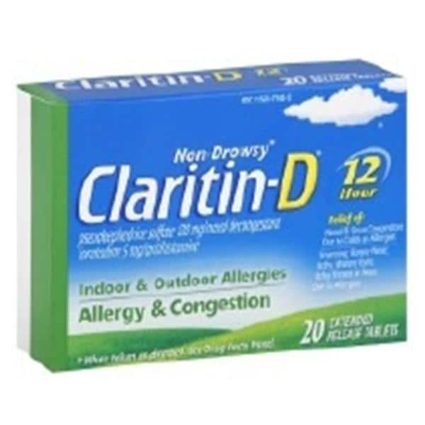 Claritin-D Allergy Oral Tablets 5/120mg 20/Bx