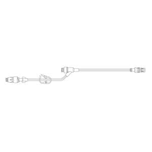 Pressure Rated Extension Set Needleless 9" Y-Injection Site M LL 50/Ca