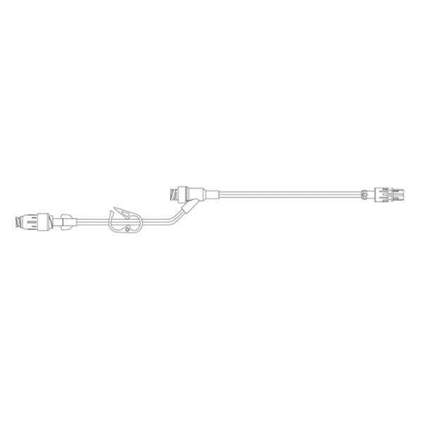 Pressure Rated Extension Set Needleless 9" Y-Injection Site M LL 50/Ca