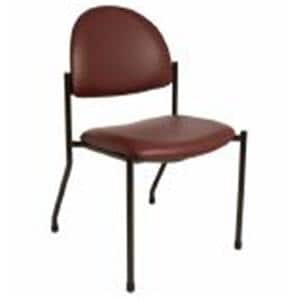 Side Chair Steel Tube Frame Cocoa With Backrest Ea