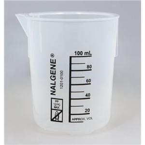 Nalgene Griffin Beaker Polypropylene Clear 100mL 12/Pk