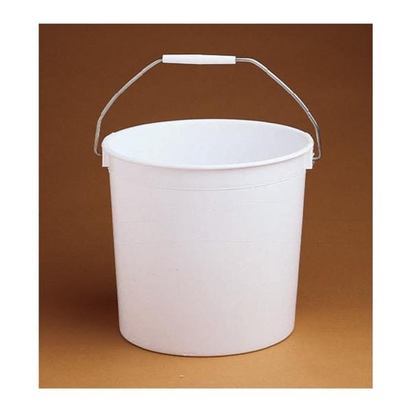 Graduated Bucket Polypropylene White 8qt Ea