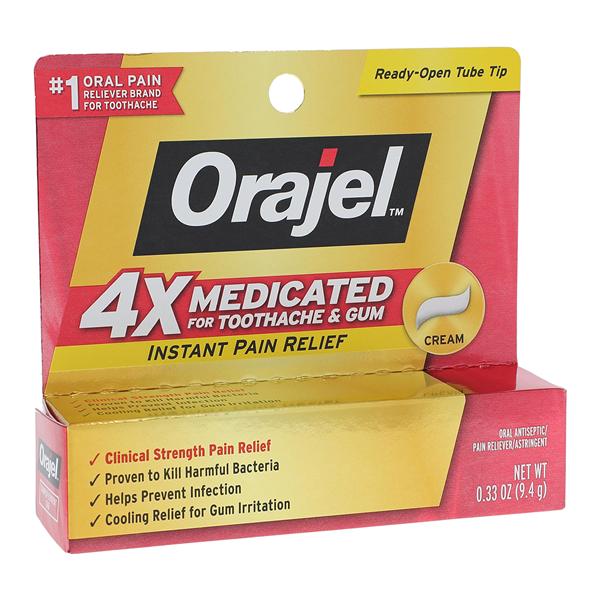 Orajel Severe Pain Relief Anesthetic Cream 0.2 .33oz/Tb