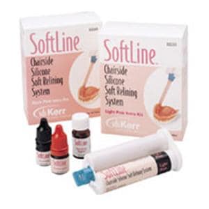 Softline Soft Liner Reline Material Dark Pink Ea