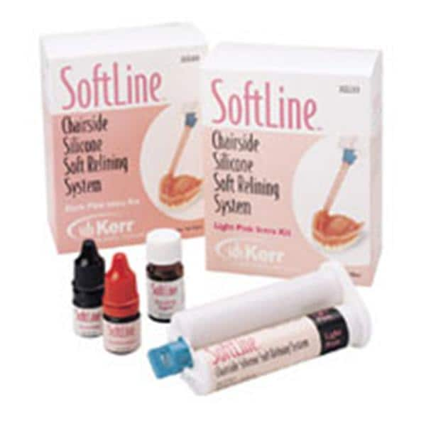 Softline Soft Liner Reline Material Dark Pink Ea