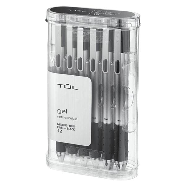 TUL GL1 Gel Pen Needle Point 0.5 mm Black 12/Pack 12/Pk