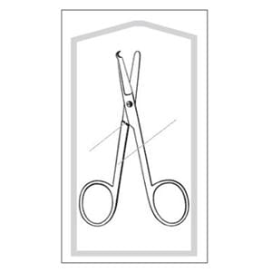 Econo Spencer Stitch Scissors Straight 4-1/2" Stainless Steel Sterile Dsp 50/Ca