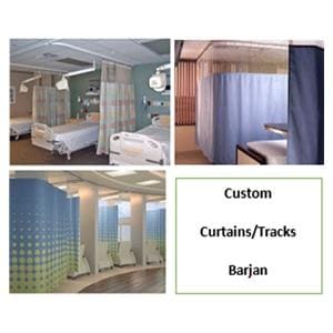 Dinger Madison Oak Cubicle Curtain/Track Ea