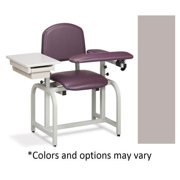 Lab X Series Blood Draw Chair Country Mist Powder-Coated Steel 400lb Capacity Ea