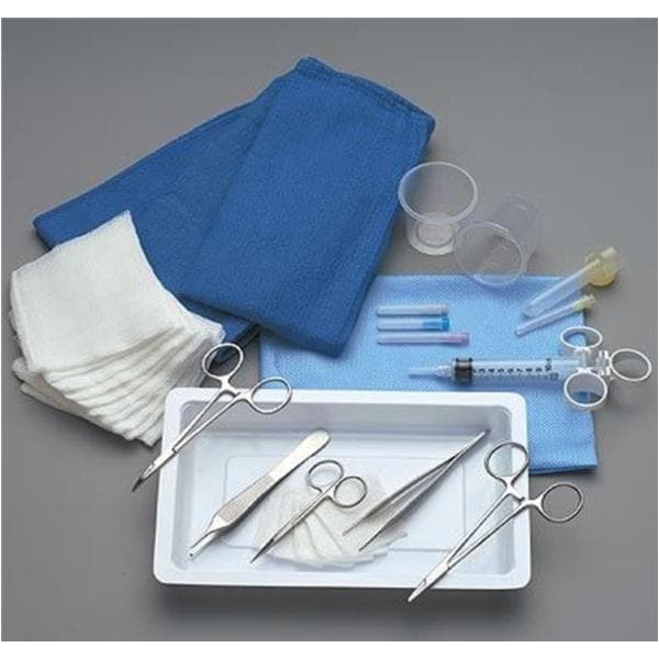 Laceration Tray Adson Tissue Forceps/Syringe