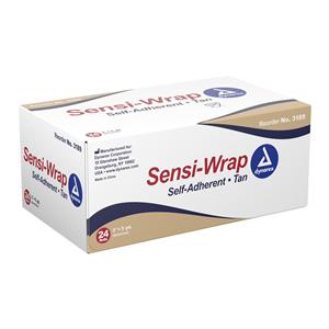 Sensi-Wrap Bandage Non-Woven Spandex 3"x5yd Tan Non-Sterile 24/Ca