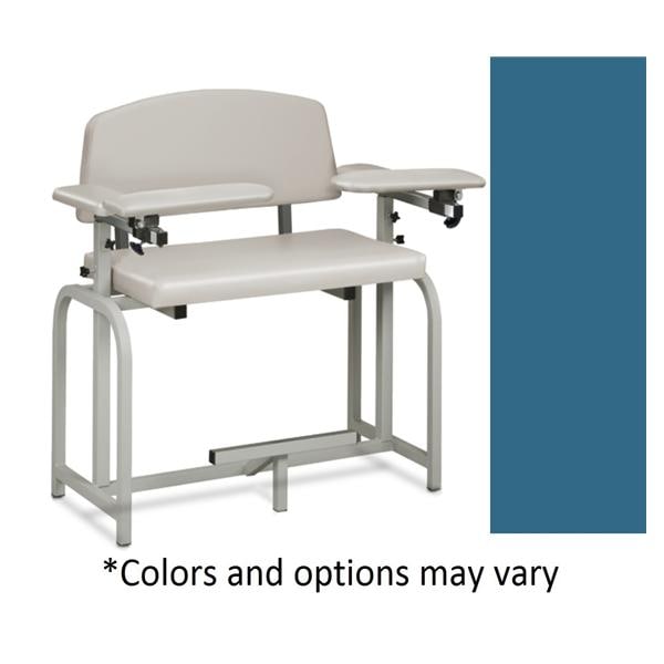 Lab X Series Blood Draw Chair Wedgewood Powder-Coated Steel Frame 400lb Ea