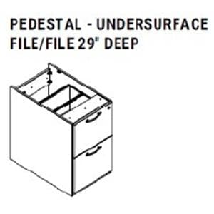 Laminated Undersurface File Cabinet 29 in x 15 in Ea