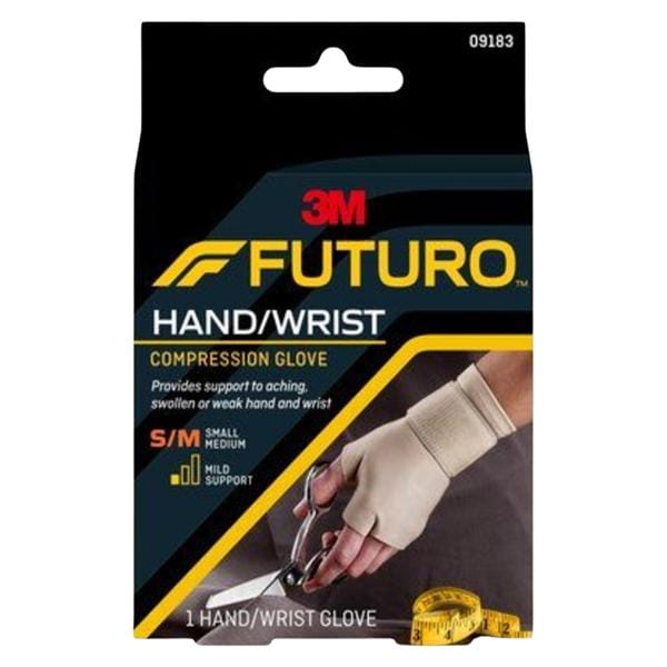 Futuro Energizing Sprt Glove Wrst/Hnd Size Small/Medium Nyl/Spndx 6.5-8 Lft/Rt