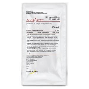 Aggrastat Injection 50mcg/mL Bag 250mL Ea