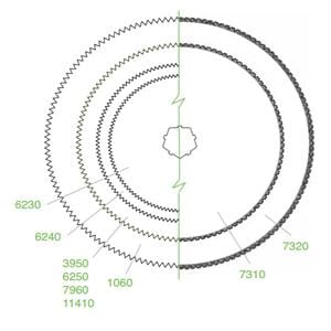 Cast Blade For CC5/CC6/CC4/CSB Models 5/Pk