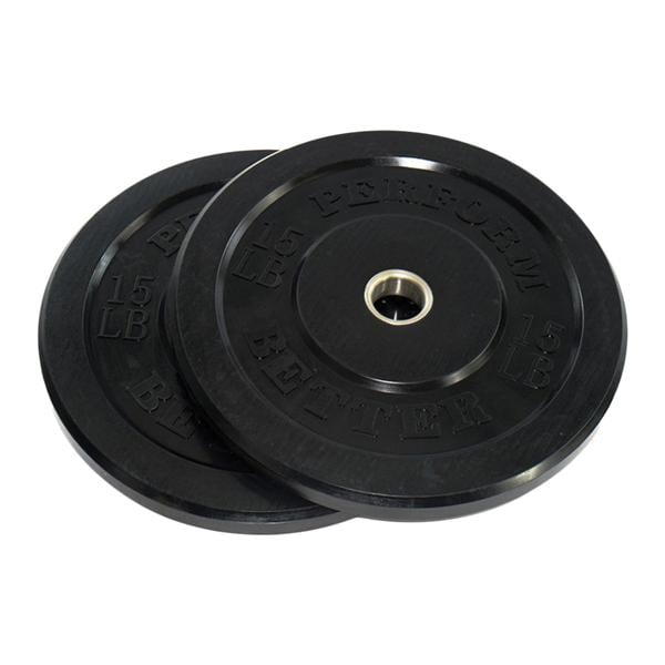 Bumper Plate 15lb Rubber Black