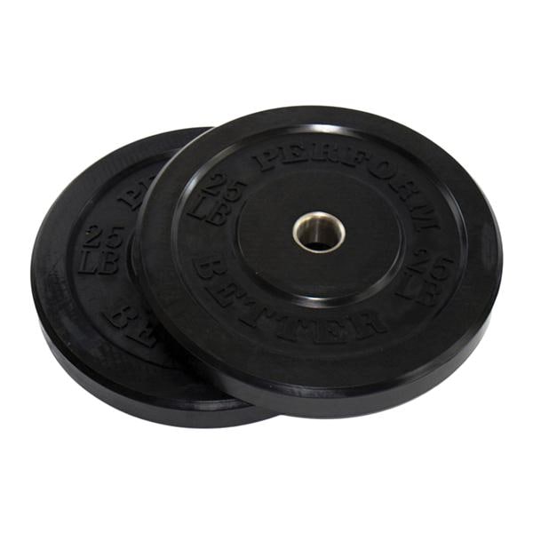 Bumper Plate 25lb Rubber Black