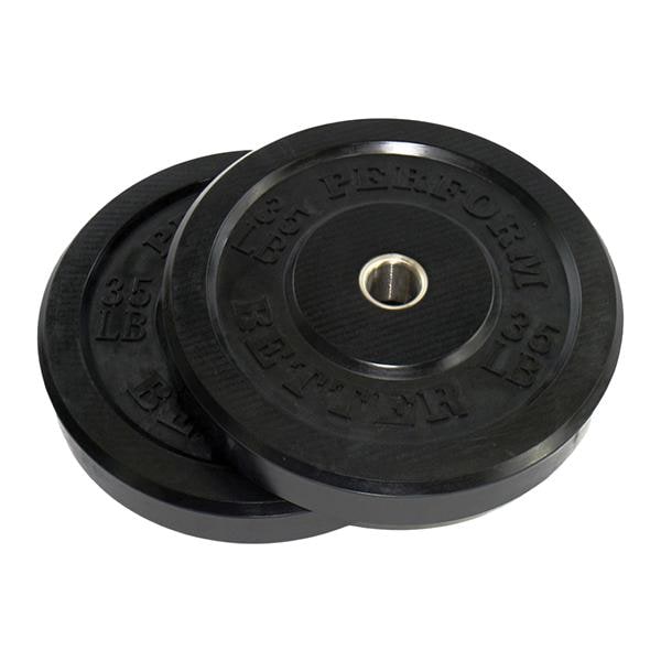 Bumper Plate 35lb Rubber Black