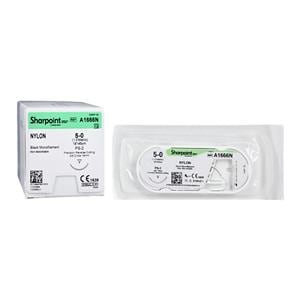 Roylan Suture 5-0 18" Nylon Monofilament _ Black 12/Bx