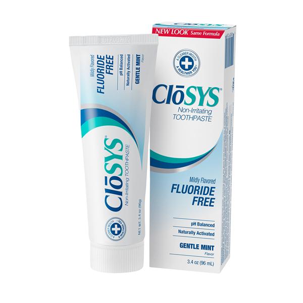 CloSYS Toothpaste 3.4 oz Without Fluoride Ea