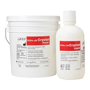 Ortho-Jet Crystal Orthodontic Resin Acrylic Self Cure Clear 2.3Kg/Pk