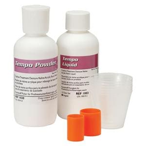 Tempo Reline Material Acrylic Resin White 100Gm/Pk