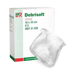 Debrisoft Debridment Pad Unbleached Polyester/Polyacrylic 4x4" Sterile White LF