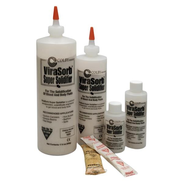 ViraSorb Spill Solidifier White <1200cc Single-Use Screw Top Bottle 96/Ca