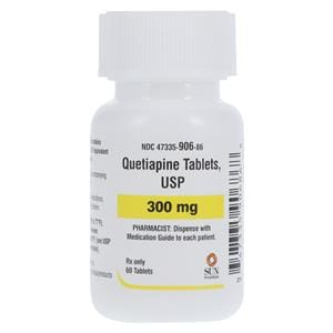 Quetiapine Fumarate Tablets 300mg Bottle 60/Bt