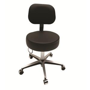 Century Series Exam Stool Black Satin 250lb Capacity