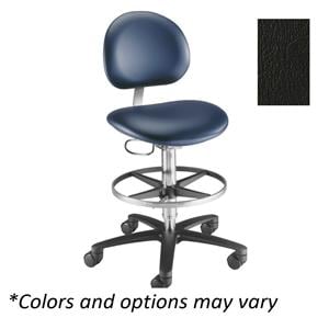 Millennium Series Laboratory Stool Black Satin 250lb Capacity