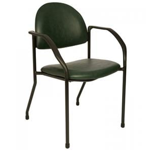 Side Chair Custom Steel Frame Graphite With Backrest Ea