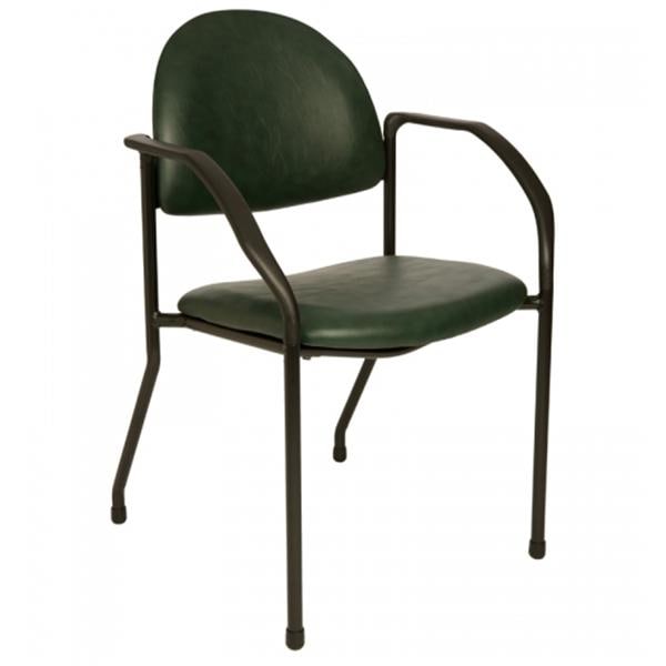 Side Chair Custom Steel Frame Graphite With Backrest Ea