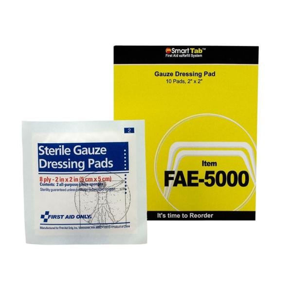 First Aid 100% Gauze Gauze Bandage 2x2" 8 Ply