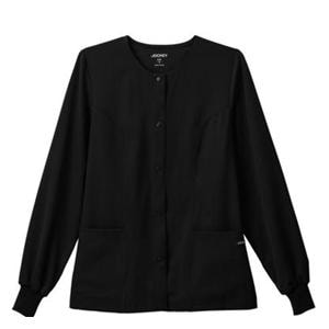 Jockey Warm-Up Jacket 2 Pockets Long Sleeves / Knit Cuff Medium Black Womens Ea
