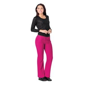 HeartSoul Scrub Pant 95% Polyester / 5% Spandex 4 Pockets X-Large Wine Womens Ea