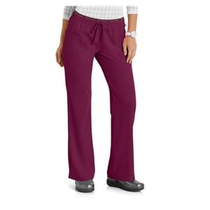 HeartSoul Scrub Pant 4 Pockets X-Small Wine Womens Ea