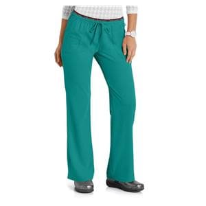 HeartSoul Scrub Pant 4 Pockets 2X Large Teal Womens Ea